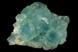 Stepped Blue-Green Fluorite Crystal Cluster - China #128924-1